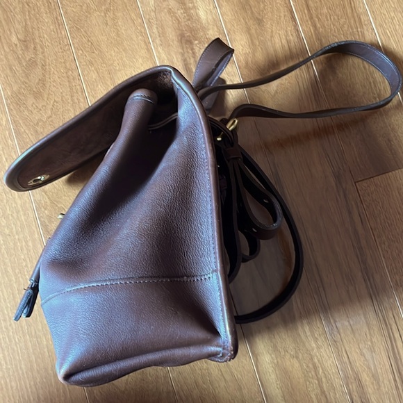 Vintage Coach Brown Leather Daypack - Picture 6 of 8